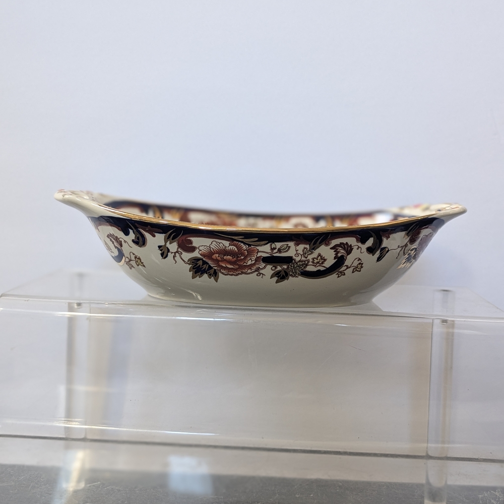 Masons Mandalay oval bowl/ Serving dish. Printed and hand painted
